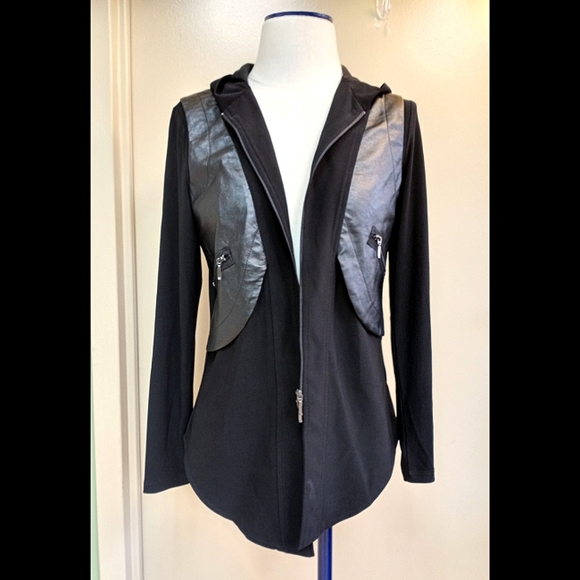 Bali Corp Hooded Zip Tunic Jacket Sweater - Picture 3 of 9